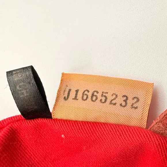 Rare Vintage Dooney & Bourke Zebra Red Trim Distressed Leather Safari Satchel - Picture 10 of 13